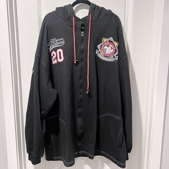 VTG Big Boy Negro Leagues Museum Discover Greatness Patch hoodie Black Men 4XL - Picture 5 of 15